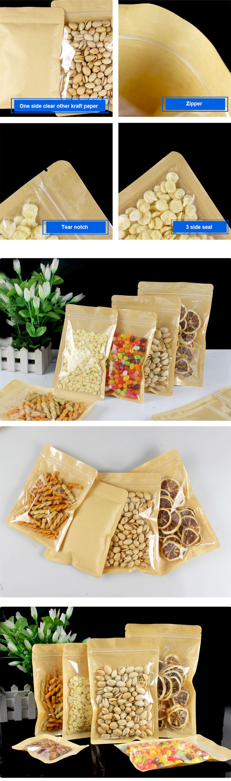 kraft paper bag candy