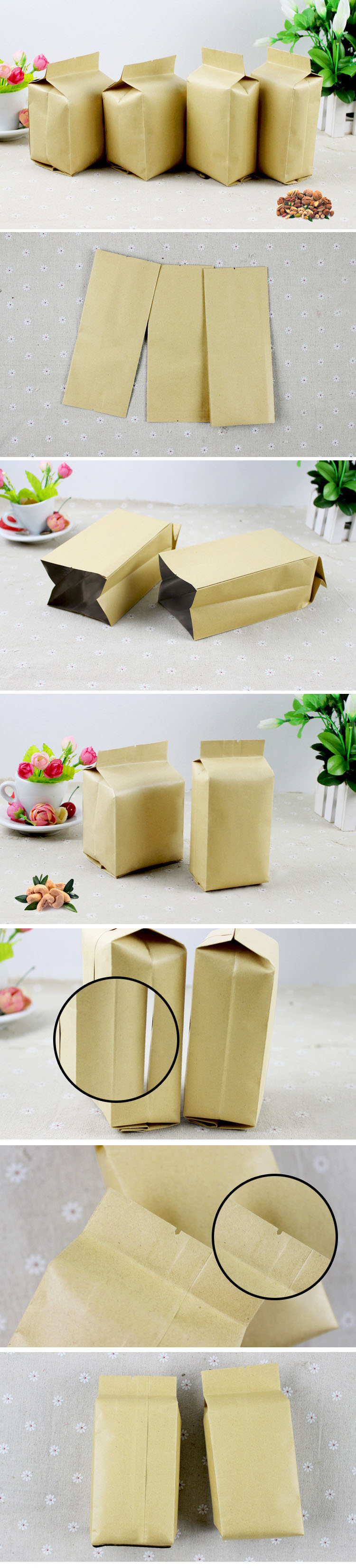 side gusset kraft bag