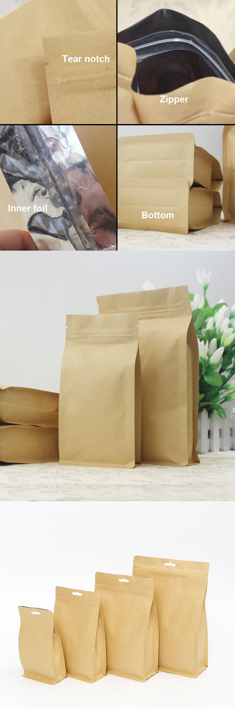 paper flat bottom bag