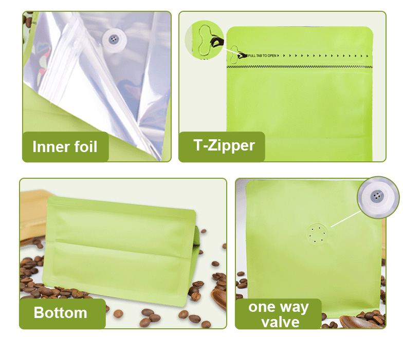 box bottom coffee bag