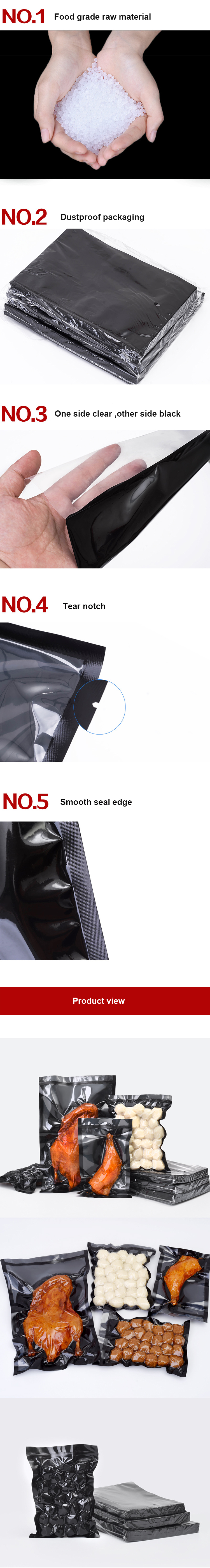 black vacuum sealer bag