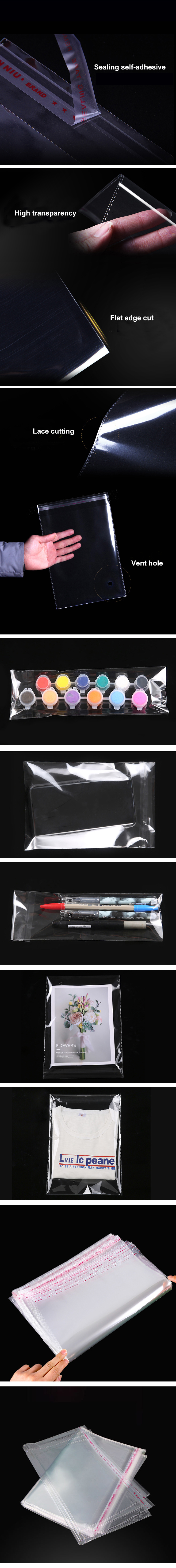 adhesive cellophane bag