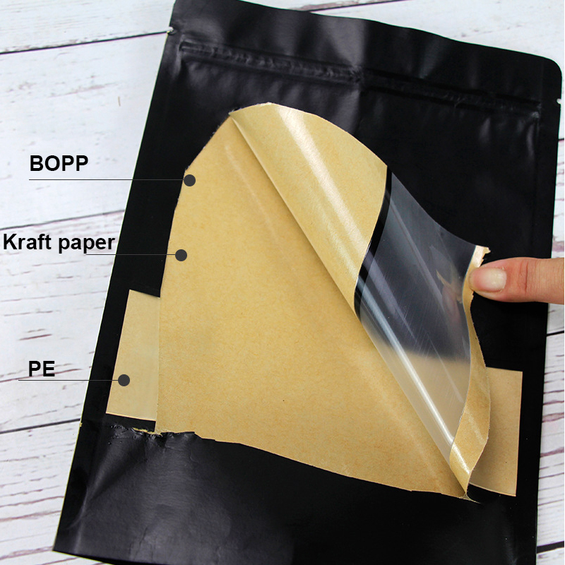 kraft paper stand up pouch