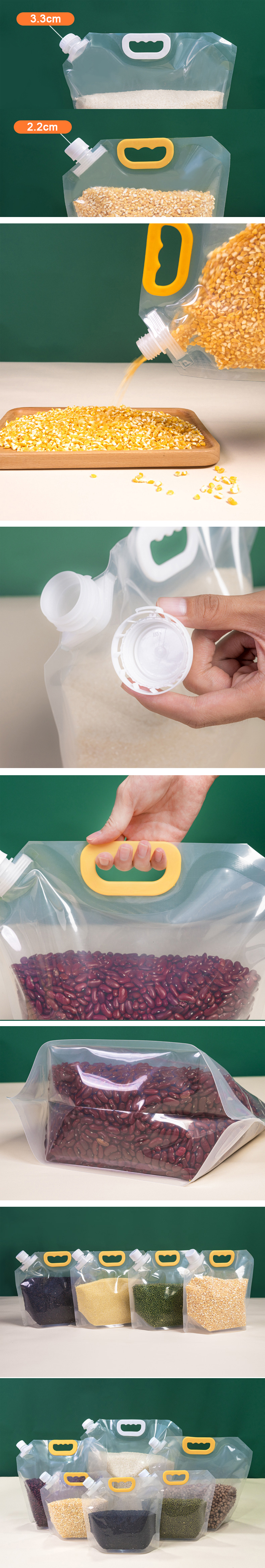 pouch bag with spout