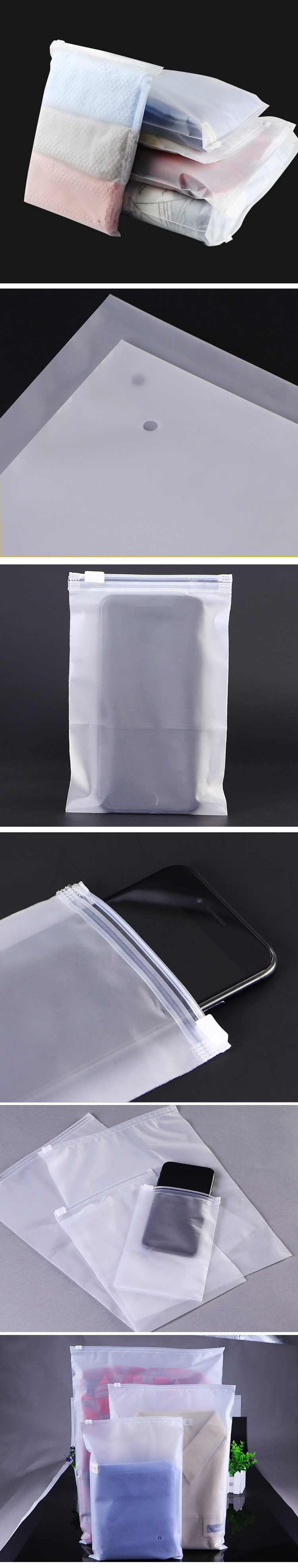 slider ziplock plastic bag